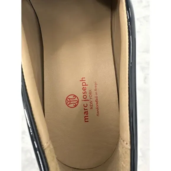 NEW Marc Joseph New York Jay Street Blue Patent Shoes Slip Ons Women’s 9 - Picture 8 of 8